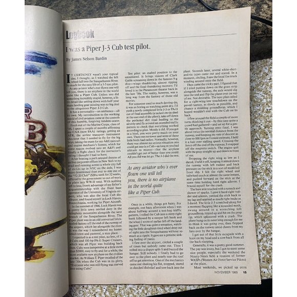 Private Pilot Aviation Magazine November 1989 Wacos Flight Aircraft Airplane - Picture 6 of 7